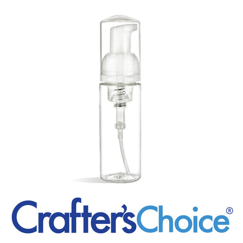 1.69 oz Clear PET Bottle & White Foamer Set