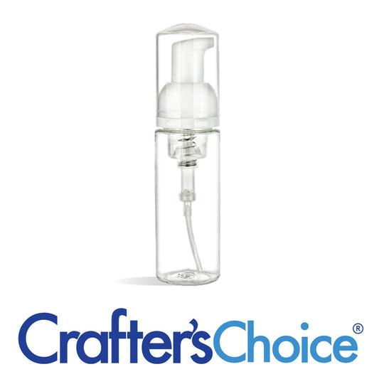 1.69 oz Clear PET Bottle & White Foamer Set