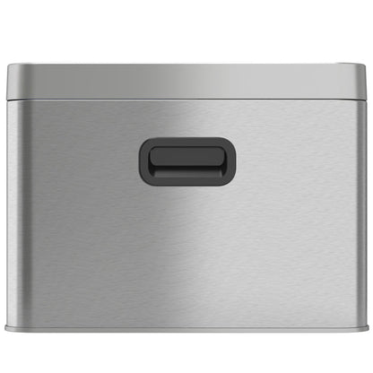 5.3 Gallon / 20 Liter Dual Compartment Open Top Trash Can & Recycle Bin side view