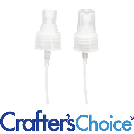 20/410 Natural Ribbed Sprayer Top - Clear Cap