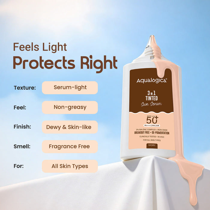 3-in-1 Tinted Sun Serum - Ivory | 50g