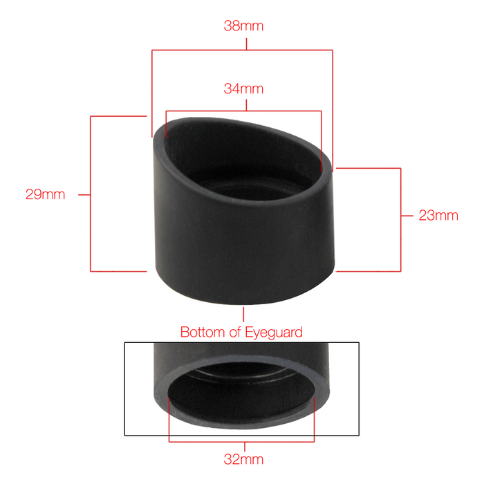 34mm Rubber Eye Cups, Microscope Eye Guards (Pair) SZ05013912