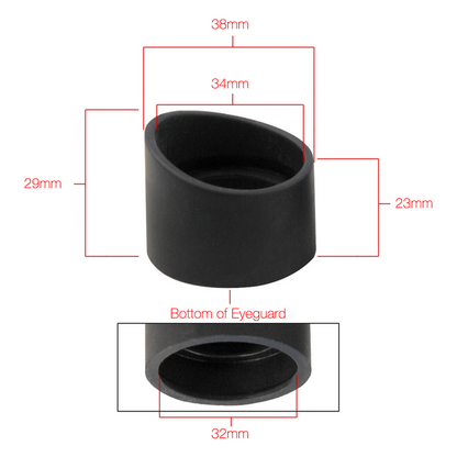 34mm Rubber Eye Cups, Microscope Eye Guards (Pair) SZ05013912
