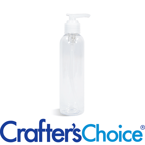 4 oz Clear Bullet w/ Natrl Ribbed Saddle Pump Set