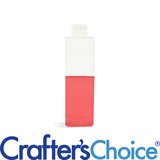 4 oz Clear Square Plastic Bottle - 20/410