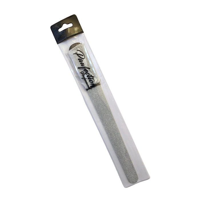 5" Coated Nail File w/ Black Glitter Handle