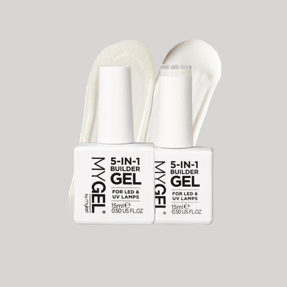 Mylee 5 in 1 Builder Gel Duo (Clear/White)