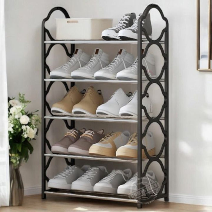 5-Layer Metal Shoe Rack – Space-Saving Organizer