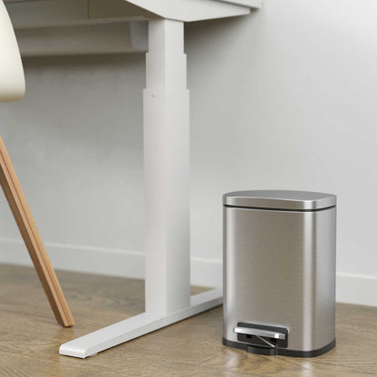 1.32 Gallon / 5 Liter SoftStep Step Pedal Trash Can in home office