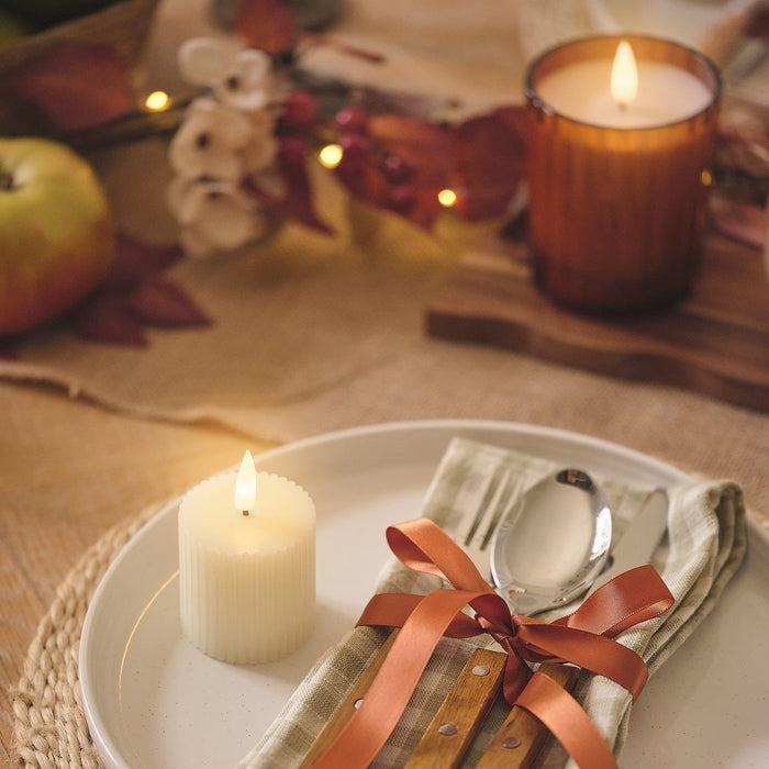 6 TruGlow® Ivory LED Votive Candles with Remote Control