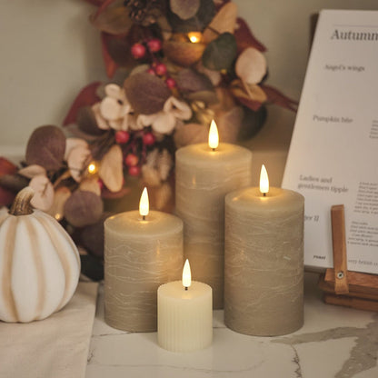 6 TruGlow® Ivory LED Votive Candles with Remote Control