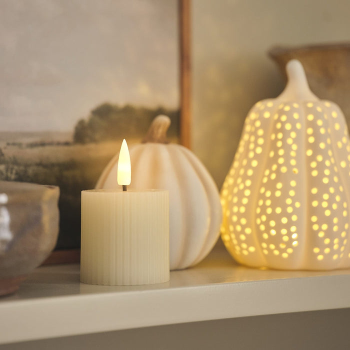 6 TruGlow® Ivory LED Votive Candles with Remote Control