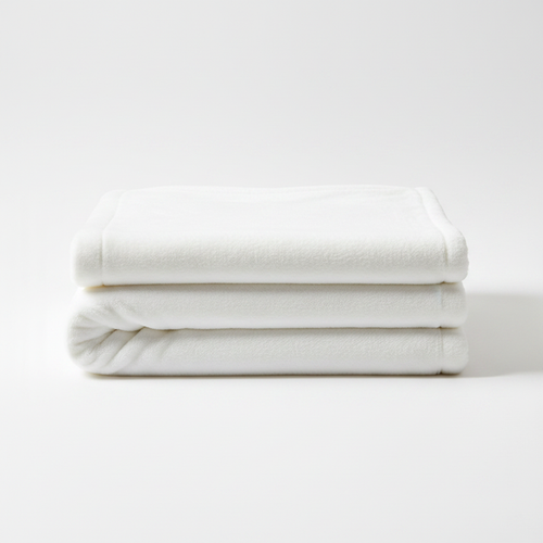 6x6 Soft Blanket - White