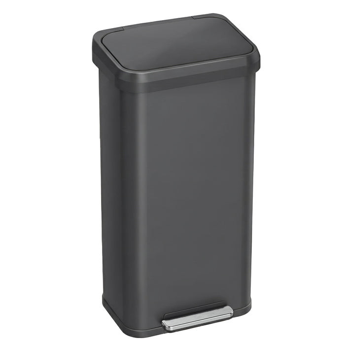 Main product image of the iTouchless PP20RSGY 75 Liter (20 Gallon) step trash can in gray stainless steel finish