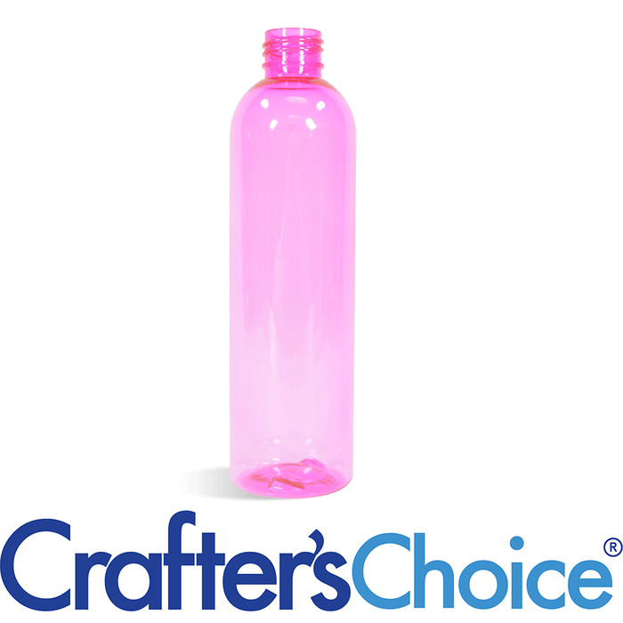 8 oz Pink Bullet Plastic Bottle - 24/410