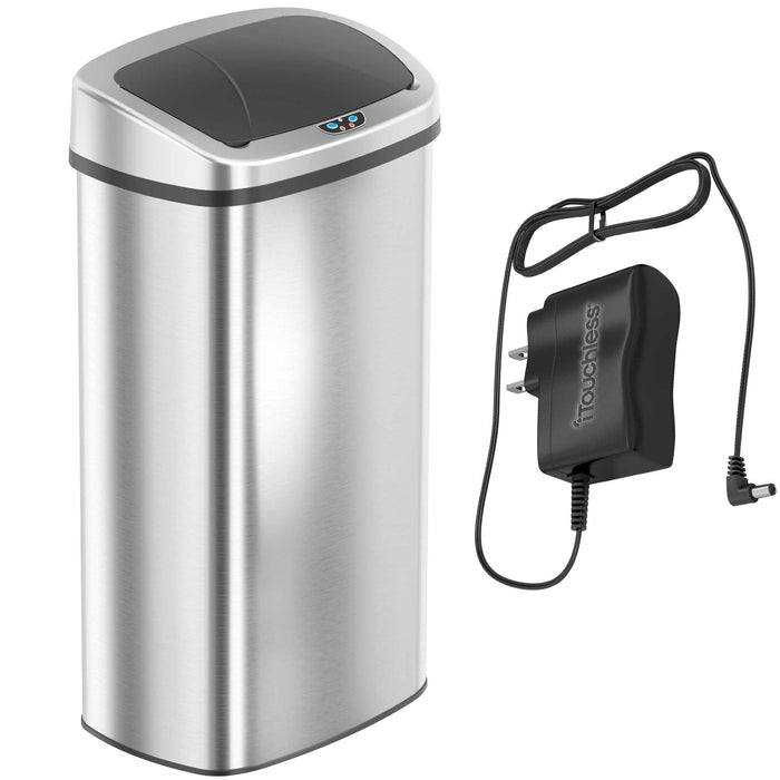 iTocuhless ITOS24BAC extra-large sensor kitchen trash can with AC Adapter