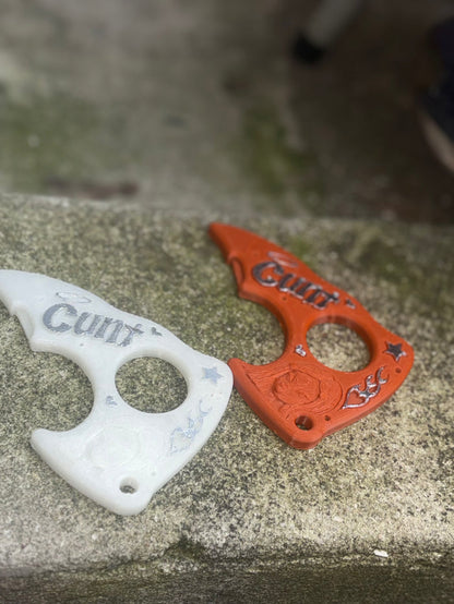 CUNT defense keychain