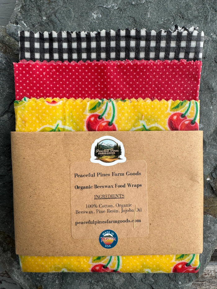 Organic Beeswax Fabric Food Wraps