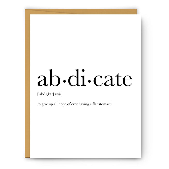 Abdicate