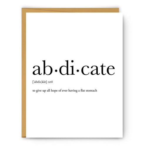 Abdicate