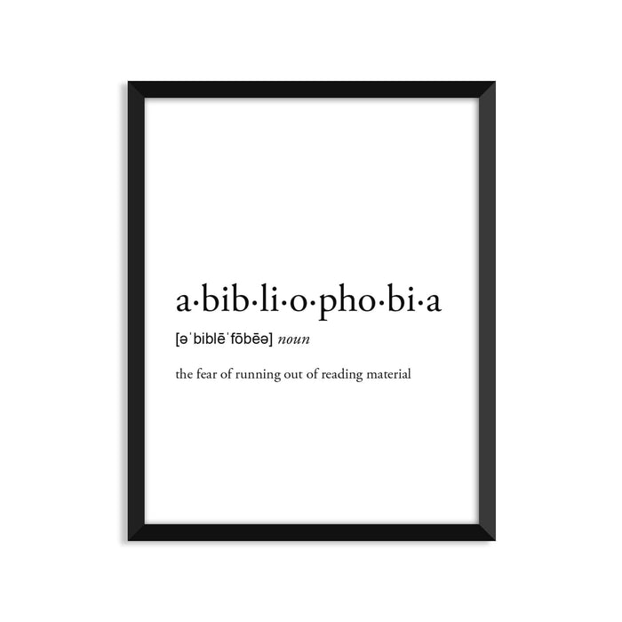 Abibliophobia