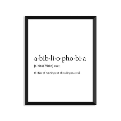 Abibliophobia