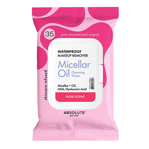 Absolute New York Micellar Oil Waterproof Makeup Remover Wipes 35 Wipes