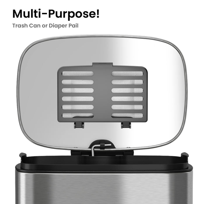 iTouchless Stick On Odor Filters for Garbage Cans is multi-purpose for trashcan or diaper pail