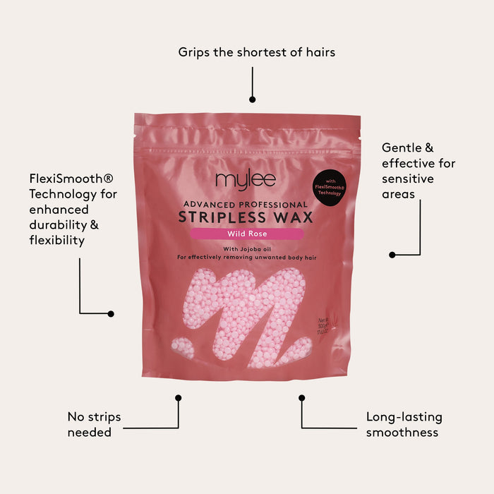 Advanced Professional Stripless Wax with Flexismooth Technology - Wild Rose