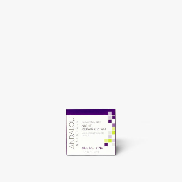 Age Defying Resveratrol Q10 Night Repair Cream - Andalou Naturals US