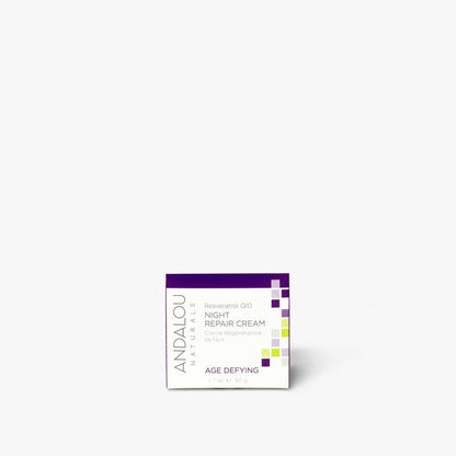 Age Defying Resveratrol Q10 Night Repair Cream - Andalou Naturals US