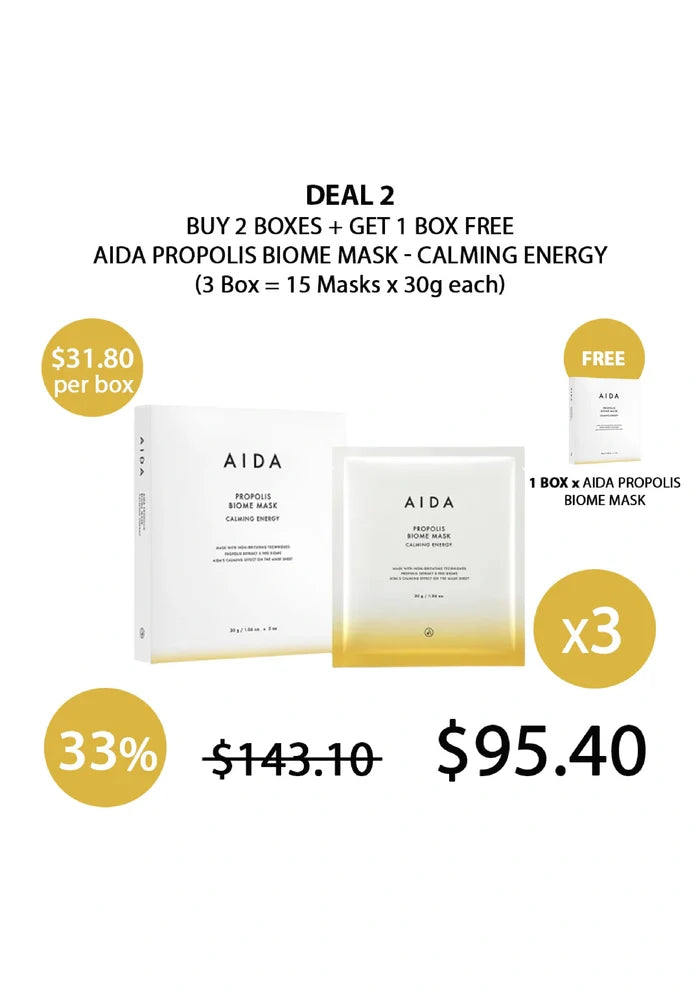 (BUY 2+1 FREE) AIDA PROPOLIS BIOME MASK