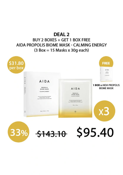 (BUY 2+1 FREE) AIDA PROPOLIS BIOME MASK