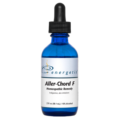 Aller Chord F by Energetix, allergy support, allergies, immune support, food allergies, food substances, food additives, preservatives, digestive difficulties, diarrhea, bloating, constipation, head congestion, difficulty swallowing, itching, skin rash, irritability, and difficulty concentrating