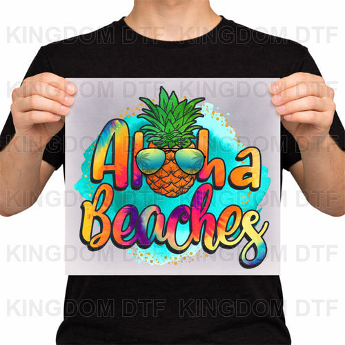 Aloha Beaches DTF Transfers - Ready To Press