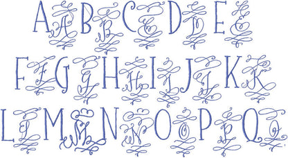 AMELIA MONOGRAM FONT