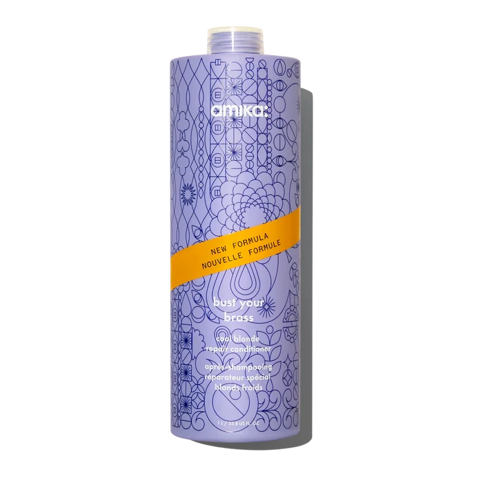 Amika Bust Your Brass Cool Blonde Repair Conditioner liter