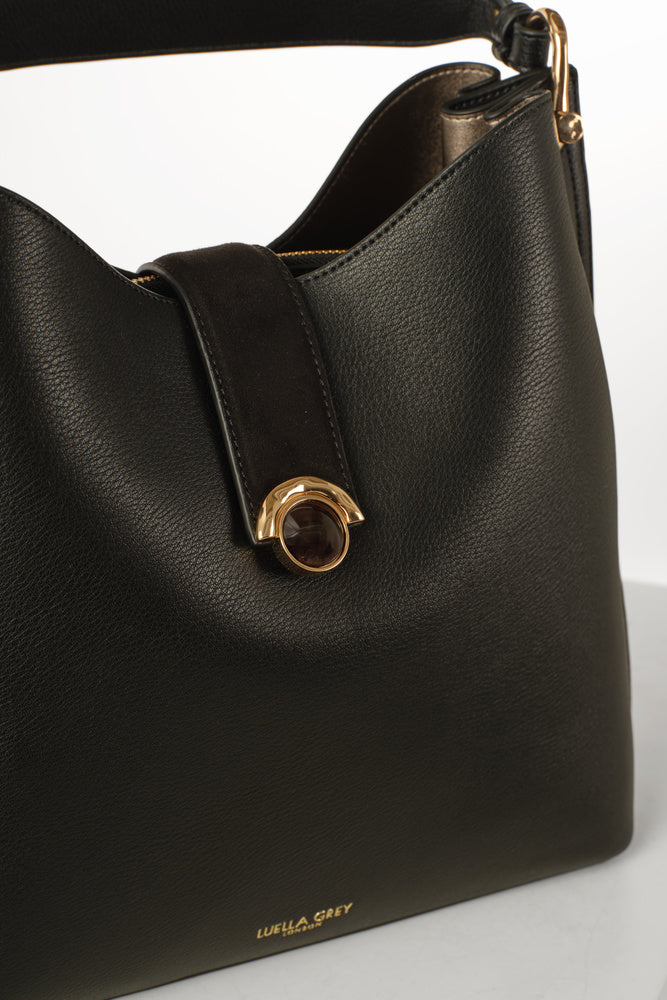 Andrea Black Hobo Tote