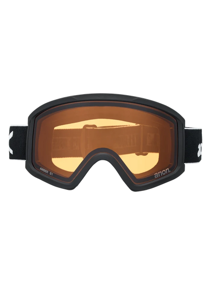Product image of Anon Tracker 2.0 Goggles + MFI® Face Mask[Variant:Frame: Black, Lens: Amber (55% / S1)]