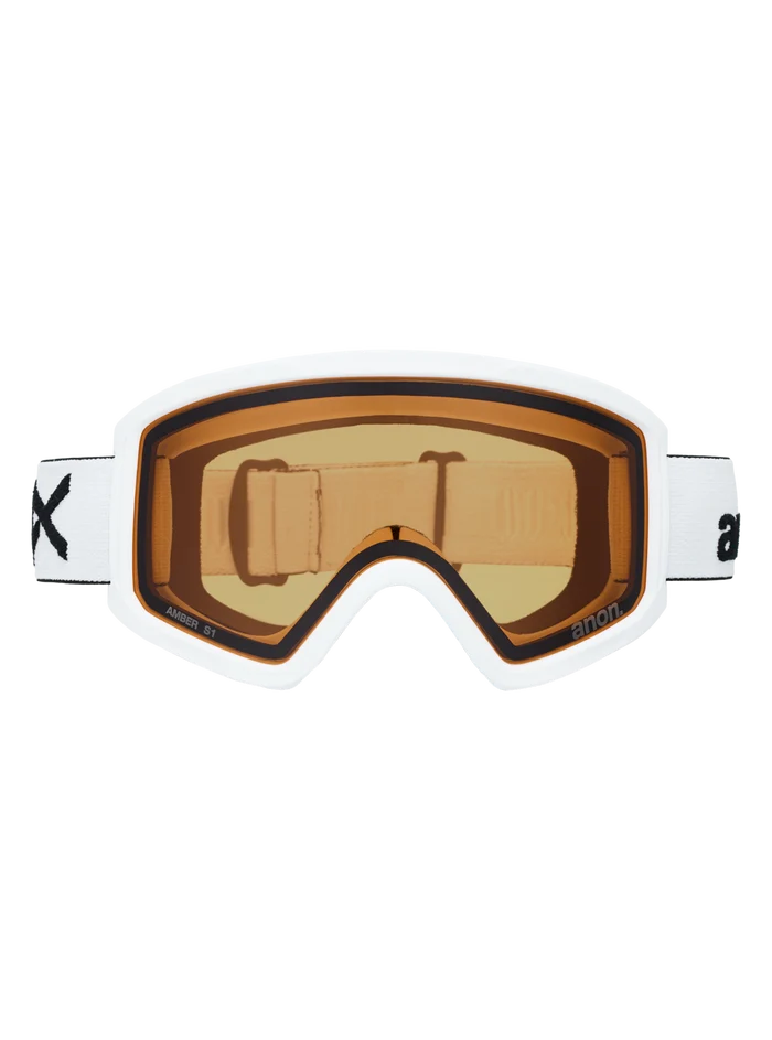 Product image of Anon Tracker 2.0 Goggles + MFI® Face Mask[Variant:Frame: White, Lens: Amber (55% / S1)]