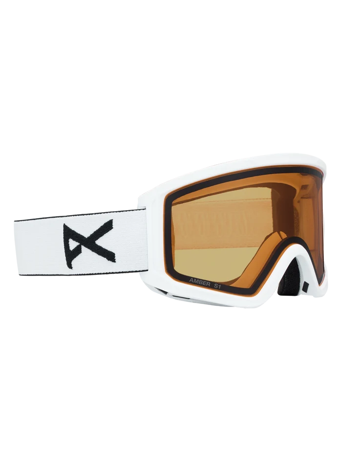 Product image of Anon Tracker 2.0 Goggles + MFI® Face Mask[Variant:Frame: White, Lens: Amber (55% / S1)]