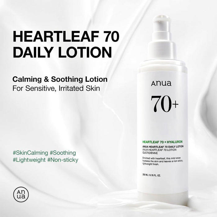 Anua Heartleaf 70+ Daily Lotion 6.76oz/ 200ml