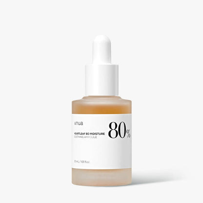 Anua HEARTLEAF 80% MOISTURE SOOTHING AMPOULE 30ml – Skin Care | Korean Skincare Canada - VGLE Beauty