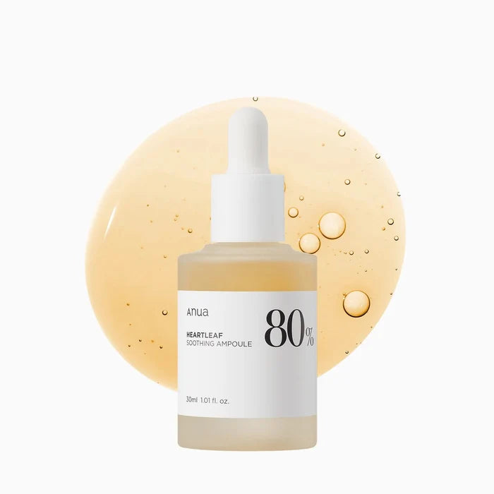 Anua HEARTLEAF 80% MOISTURE SOOTHING AMPOULE 30ml – Skin Care | Korean Skincare Canada - VGLE Beauty