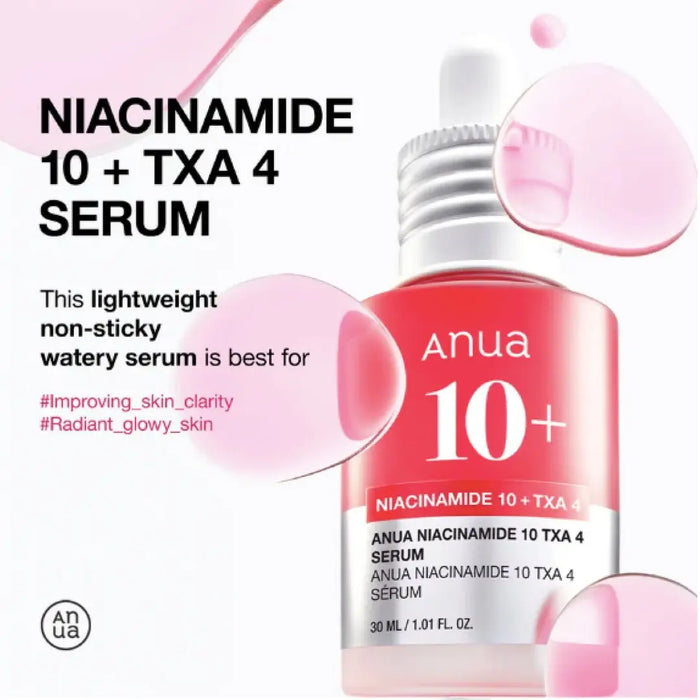 ANUA - NIACINAMIDE 10%+TXA 4% Serum – Face Serum | Korean Skincare Canada - VGLE Beauty