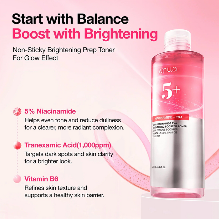 ANUA Niacinamide TXA Brightening Booster Toner 250ml