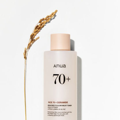 Anua Rice 70 Glow Milky Toner 250ml – Skin Care | Korean Skincare Canada - VGLE Beauty