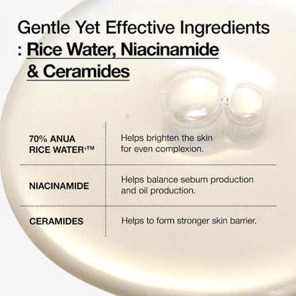 Anua Rice 70 Glow Milky Toner 250ml – Skin Care | Korean Skincare Canada - VGLE Beauty