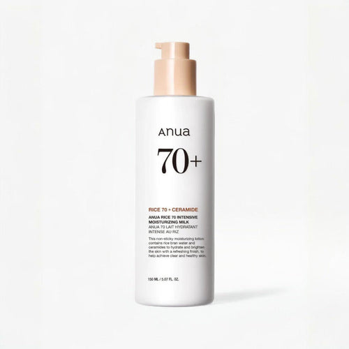 Anua Rice 70 Intense Moisturizing Milk 150ml – Skin Care | Korean Skincare Canada - VGLE Beauty