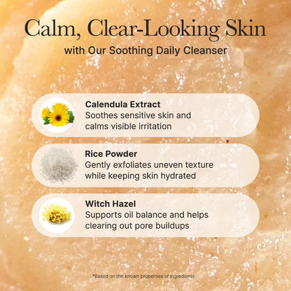 Arencia Calendula Rice Mochi Cleanser - 120g